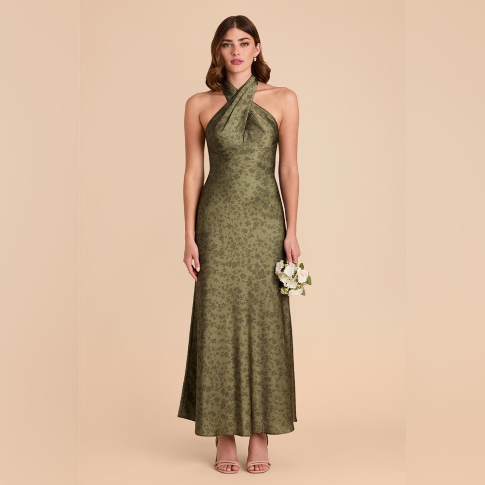 BIRDY GREY | Monique Matte Satin Dress - Bright Martini Dreamy Floral - Picture 2 of 3